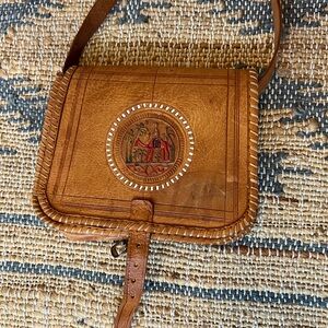 Brown Leather Crossbody Bag